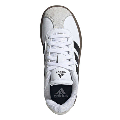 White-Gum - Lifestyle - Adidas Childrens-Kids VL Court 3.0 Suede Platform Trainers