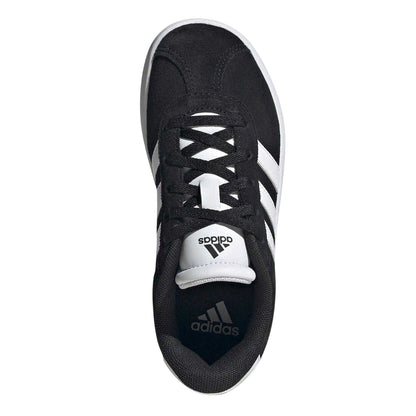 Black-White - Lifestyle - Adidas Childrens-Kids VL Court 3.0 Suede Platform Trainers