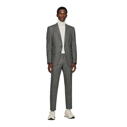 Grey - Side - Boss Mens H-Genius Trousers