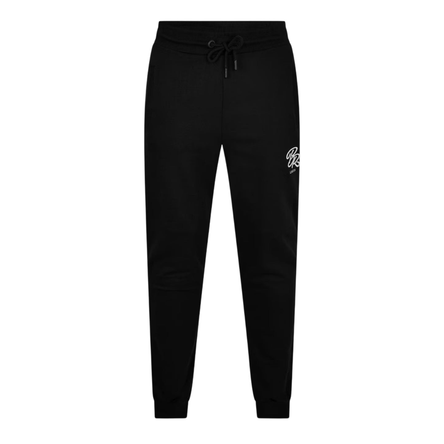 Black - Side - Born Rich Mens Woven Logo Tailored Tracksuit
