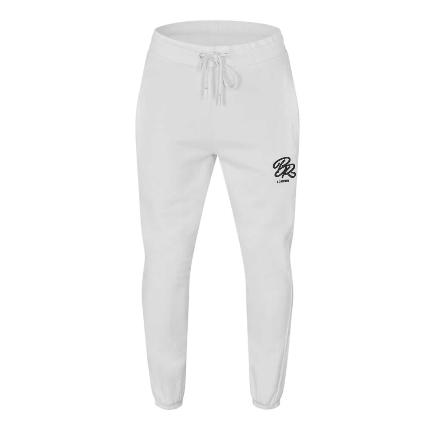 White - Side - Born Rich Mens Woven Logo Tailored Tracksuit