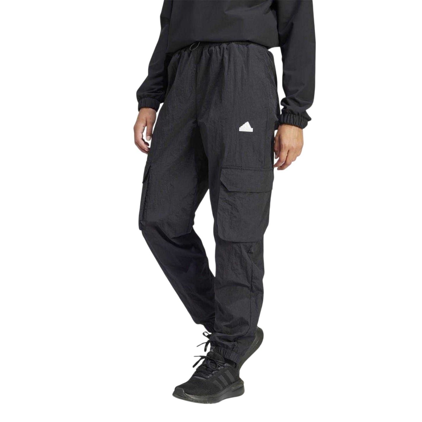 Black - Lifestyle - Adidas Womens-Ladies Essential Trefoil Cargo Trousers