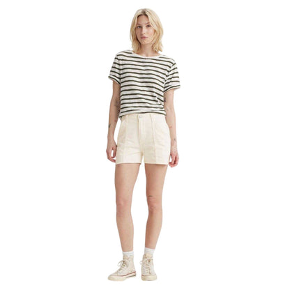 White - Lifestyle - Levis Womens-Ladies Denim Carpenter Shorts