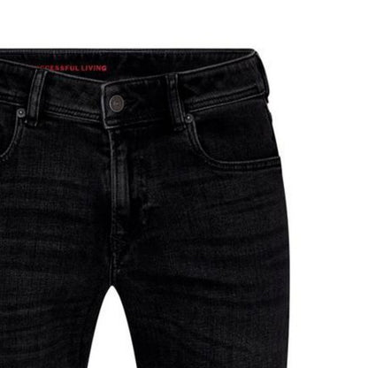 Black-Grey-Denim - Side - Diesel Mens Sleenker Denim Slim Jeans