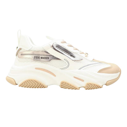 Cream - Front - Steve Madden Womens-Ladies Possession-E Platform Trainers