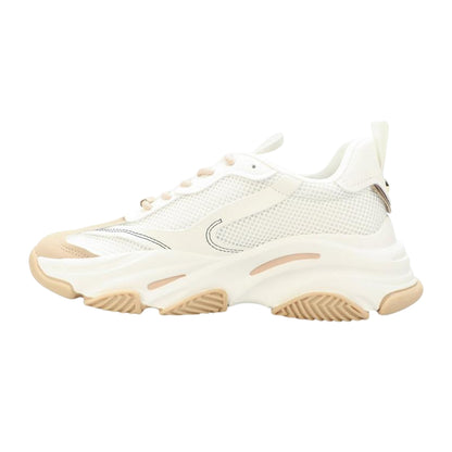 Cream - Back - Steve Madden Womens-Ladies Possession-E Platform Trainers