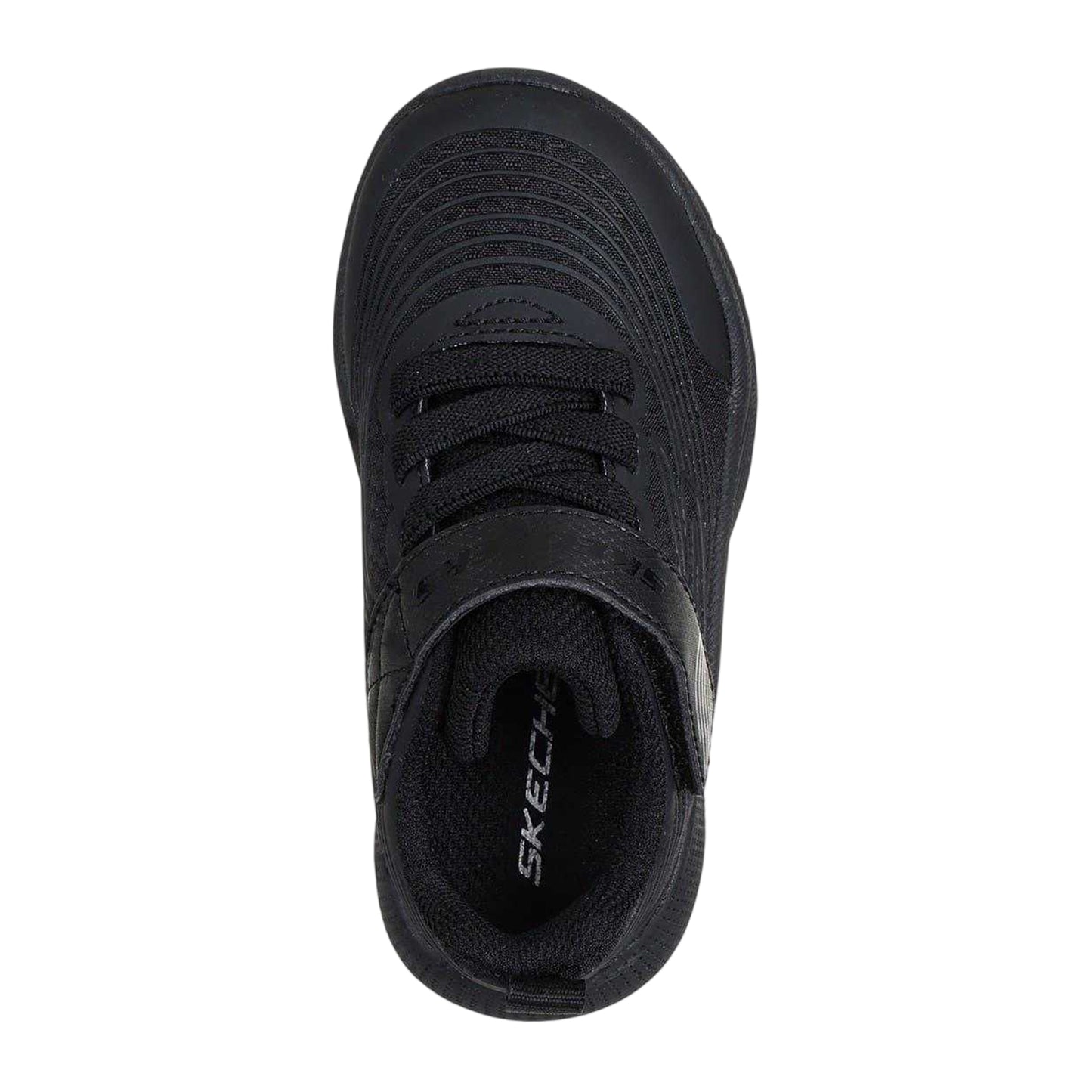 Triple Black - Side - Skechers Childrens-Kids Gore Lightweight Trainers