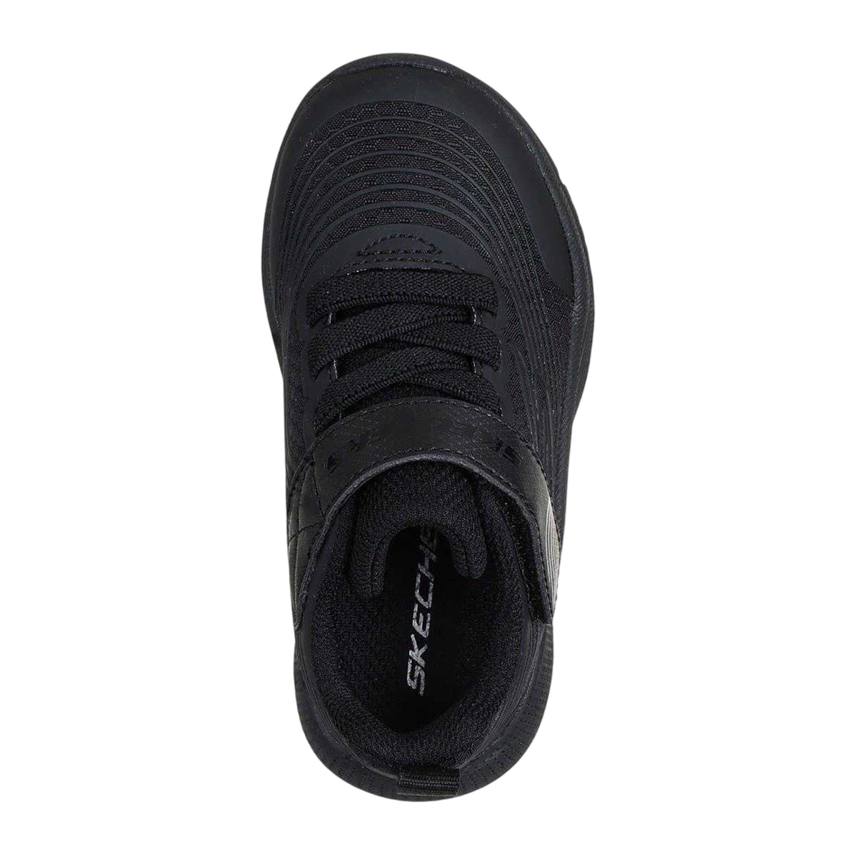 Triple Black - Side - Skechers Childrens-Kids Gore Lightweight Trainers