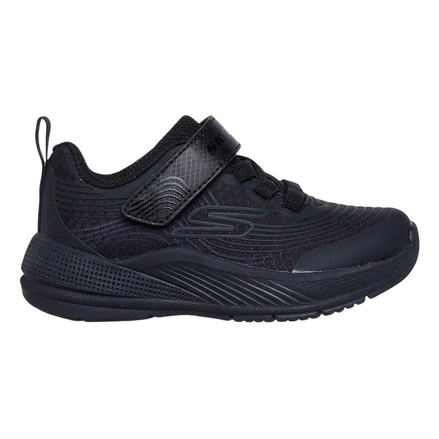 Triple Black - Front - Skechers Childrens-Kids Gore Lightweight Trainers
