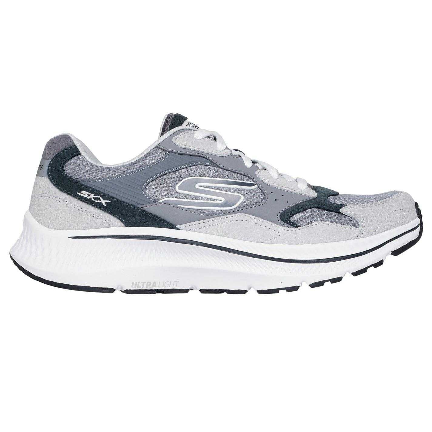 Grey - Front - Skechers Mens Go Run Consistent Retro Suede Trainers