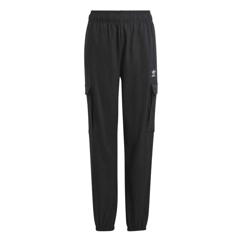 Black - Front - Adidas Childrens-Kids Adicolor Cargo Trousers