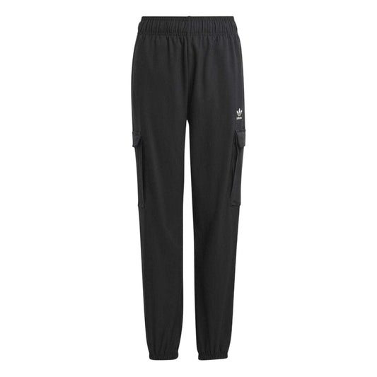 Black - Front - Adidas Childrens-Kids Adicolor Cargo Trousers