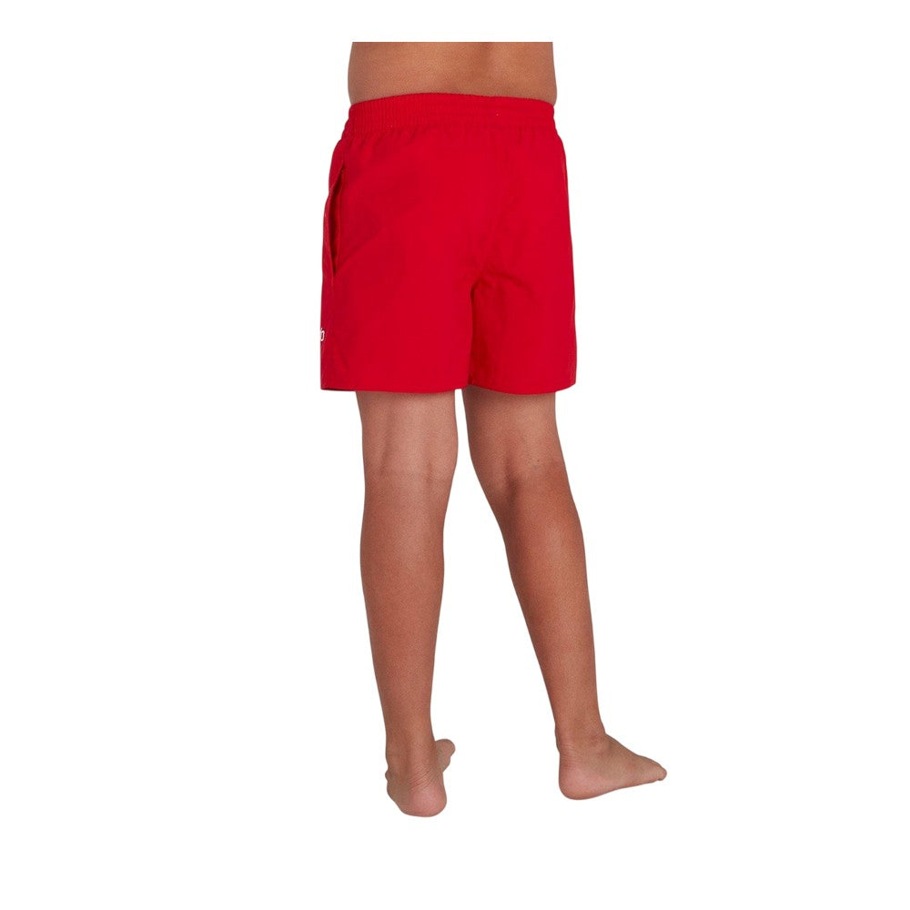 Bright Red - Back - Speedo Boys Essential 13 Swim Shorts