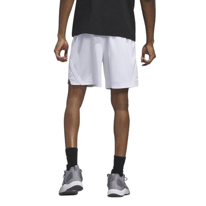 White - Back - Adidas Mens Select Loose Basketball Shorts