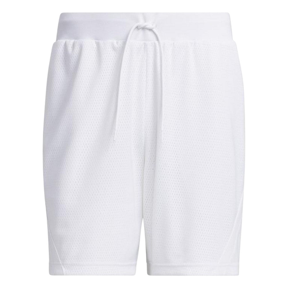 White - Front - Adidas Mens Select Loose Basketball Shorts