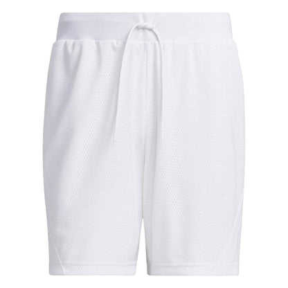 White - Front - Adidas Mens Select Loose Basketball Shorts