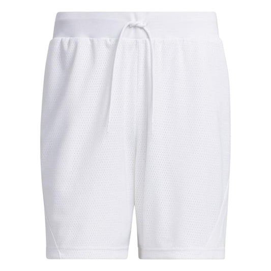 White - Front - Adidas Mens Select Loose Basketball Shorts