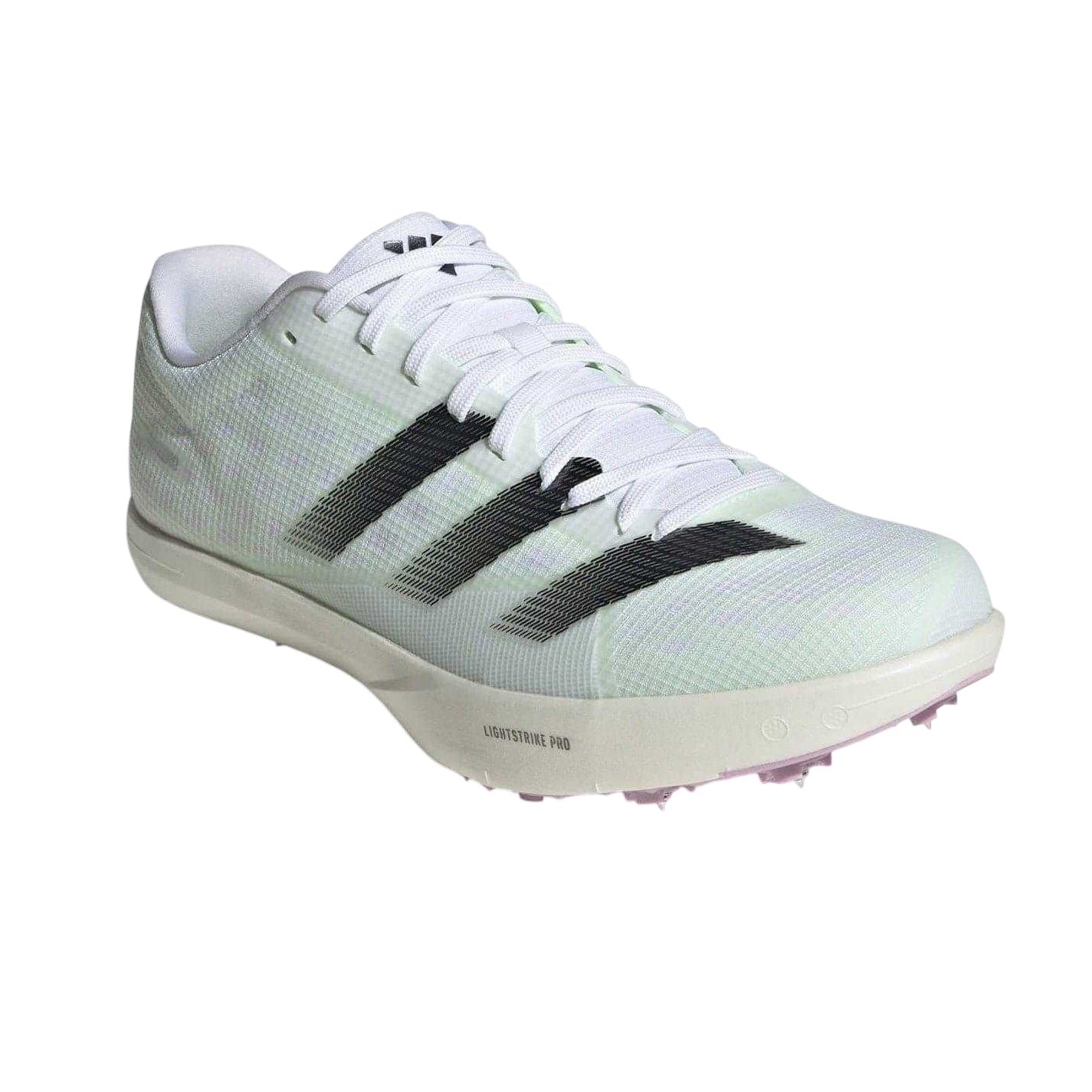 White - Side - Adidas Mens Adizero 3 Stripes Trainers