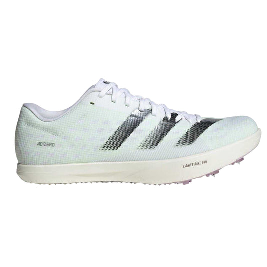 White - Front - Adidas Mens Adizero 3 Stripes Trainers