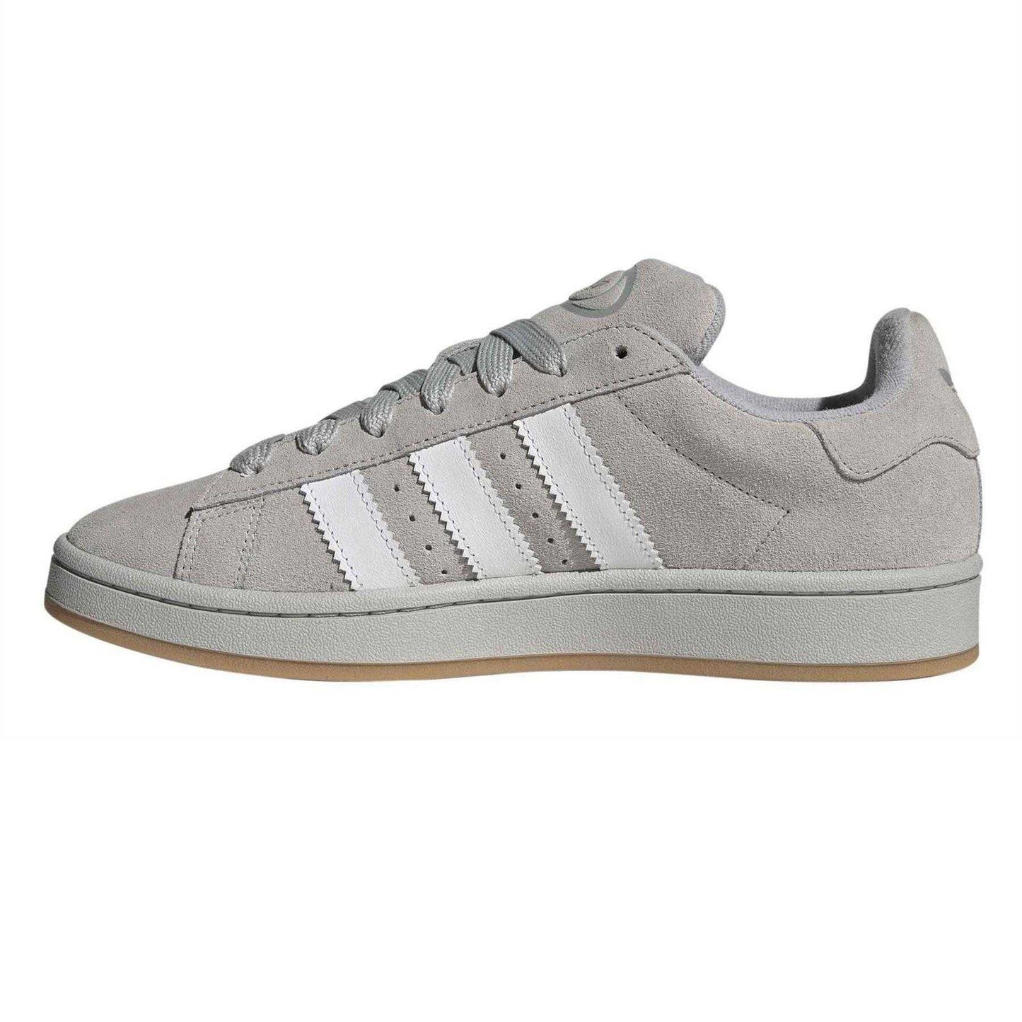 Grey - Side - Adidas Mens Campus 00s Leather Trainers
