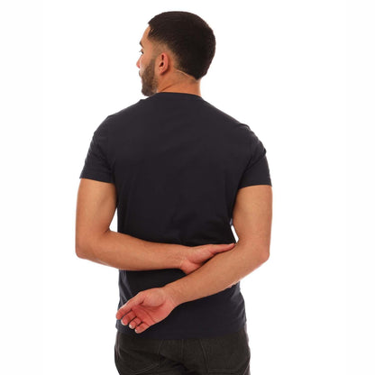 Navy - Back - Diesel Mens T-Diego Two Tone T-Shirt