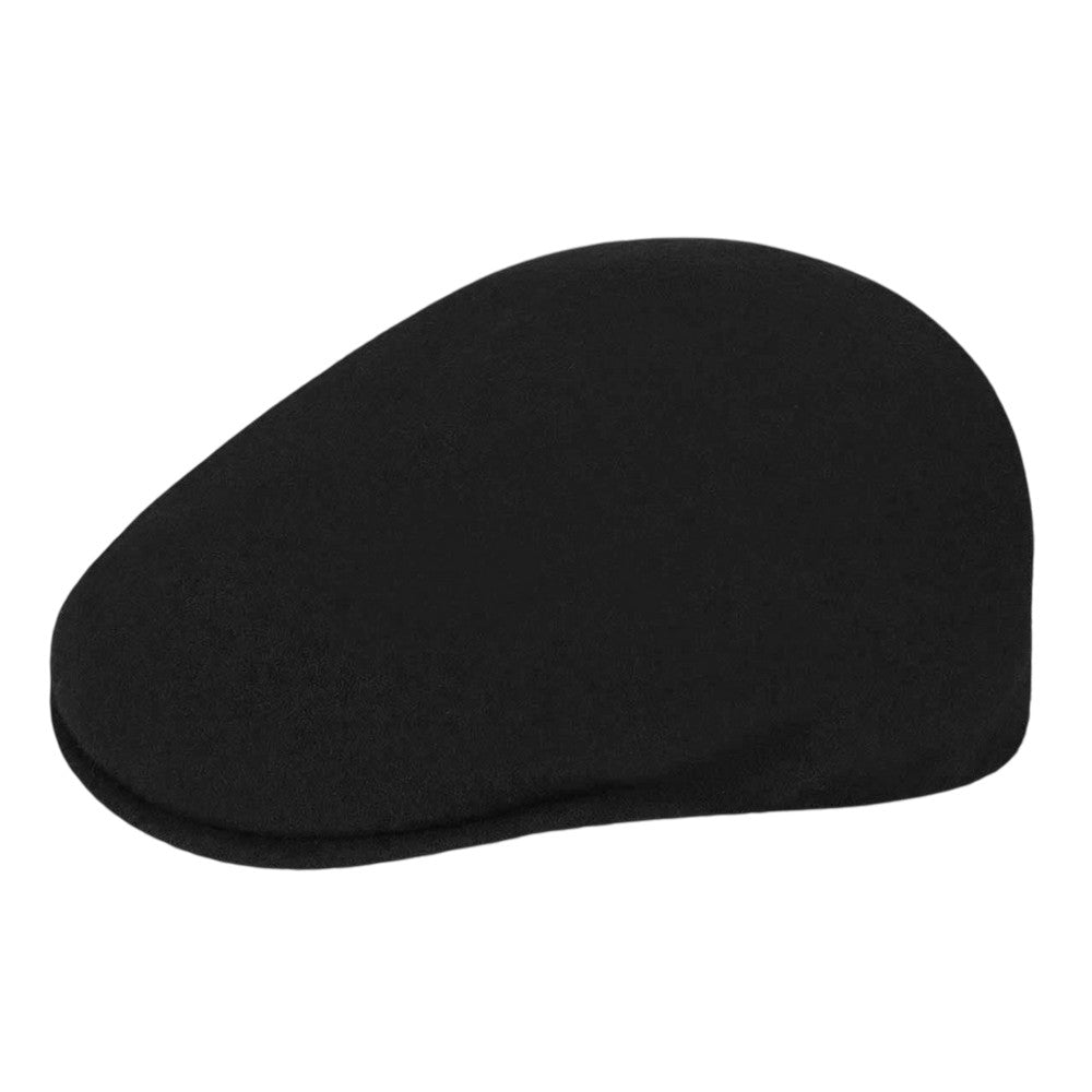 Black - Front - Kangol Tropic 507 Ivy Wool Knitted Flat Cap
