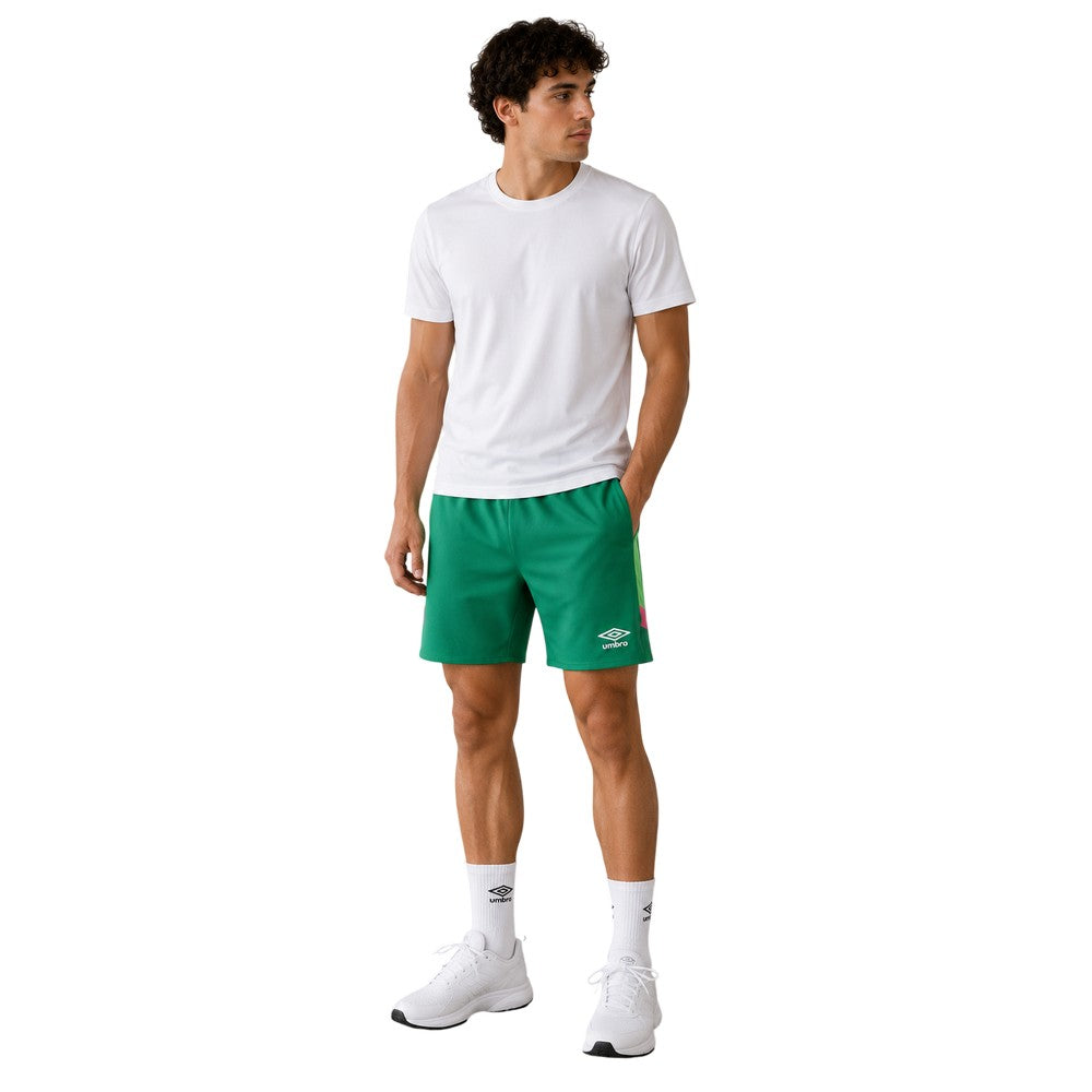 Green - Side - Umbro Unisex Adult Goalkeeper Shorts