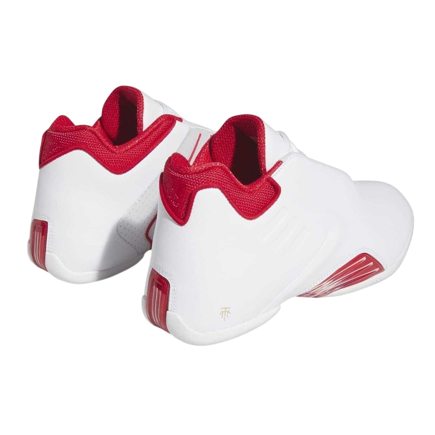 White - Back - Adidas Mens T-Mac Striped Low Trainers