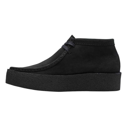 Black - Back - Clarks Mens Wallabee Nubuck Boots