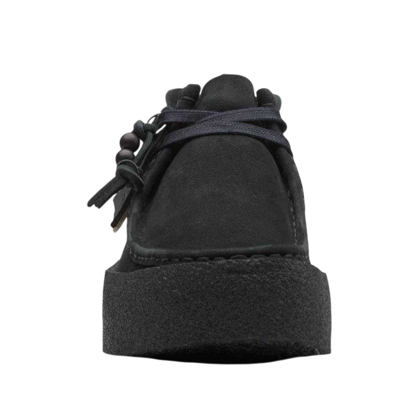Black - Side - Clarks Mens Wallabee Nubuck Boots