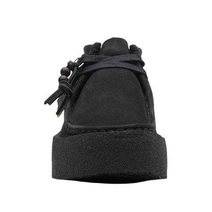 Black - Side - Clarks Mens Wallabee Nubuck Boots