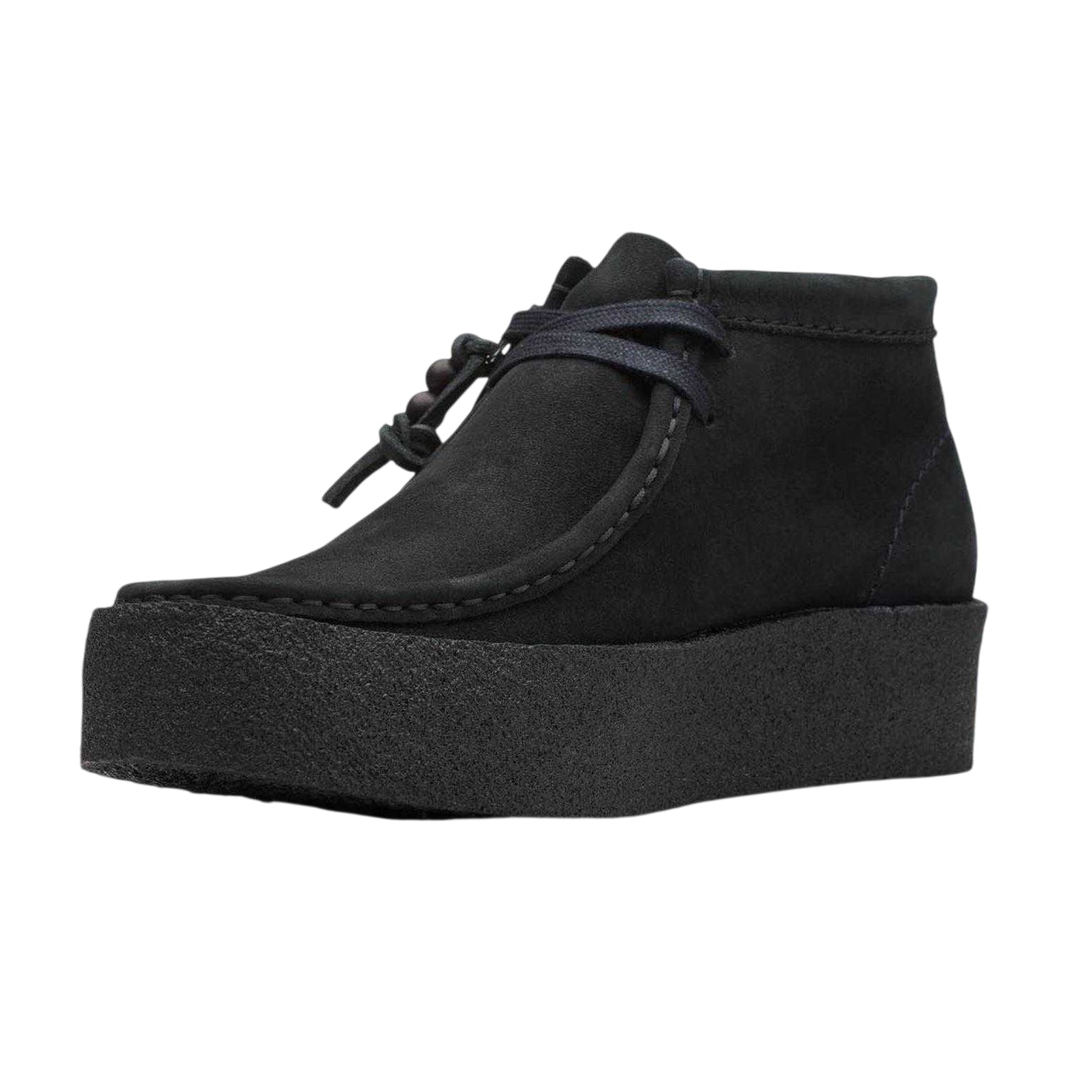 Black - Lifestyle - Clarks Mens Wallabee Nubuck Boots