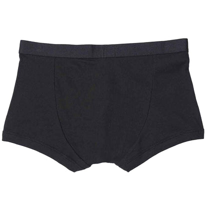 Black - Back - Emporio Armani Mens Cotton Ribbed Boxer Shorts (Pack of 2)