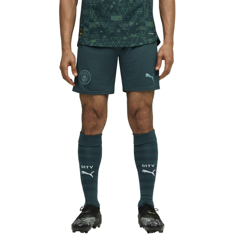 Green - Side - Manchester City FC Mens 25-26 Puma Shorts