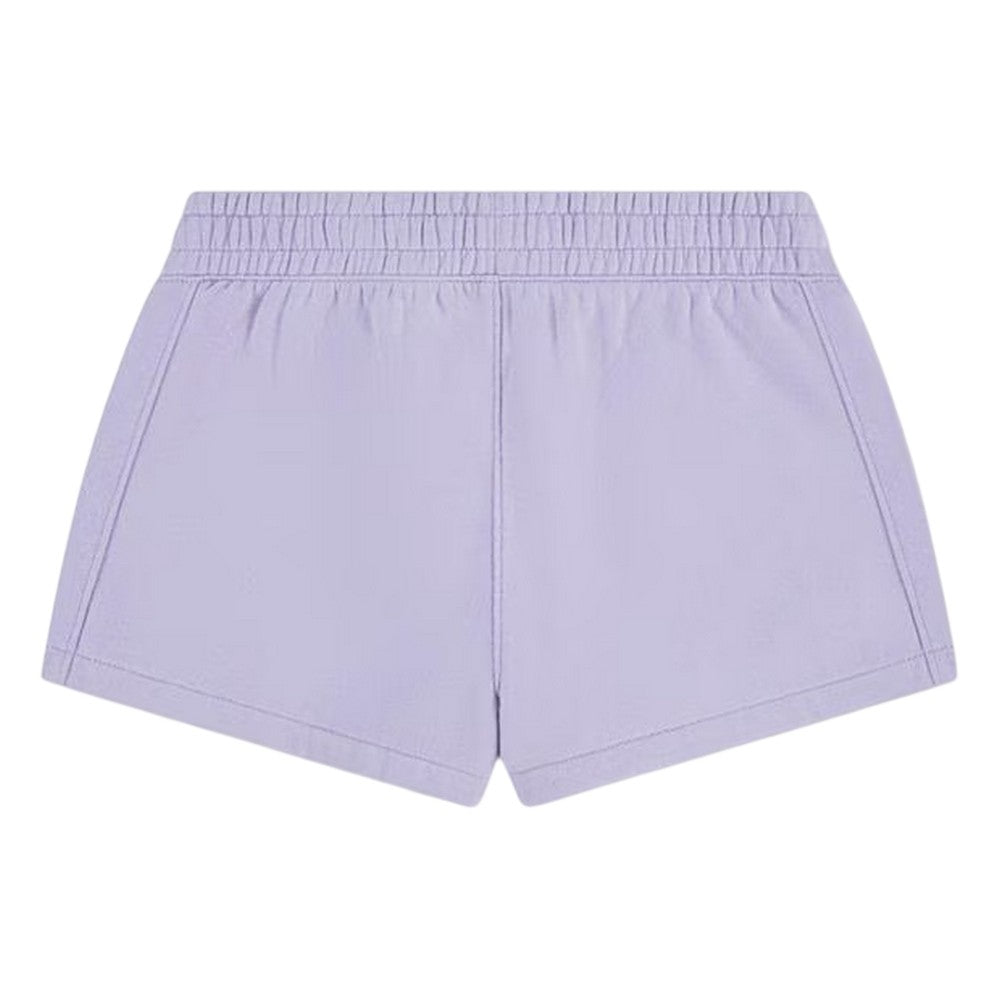 Purple Orchid - Back - Abercrombie & Fitch Childrens-Kids Essential Fleece Shorts