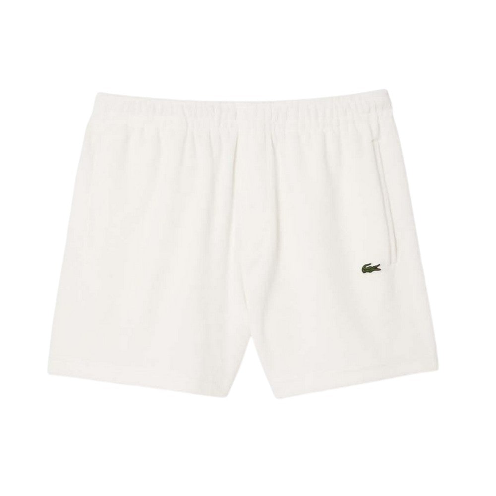Cream - Front - Lacoste Mens Paris Cotton Regular Shorts