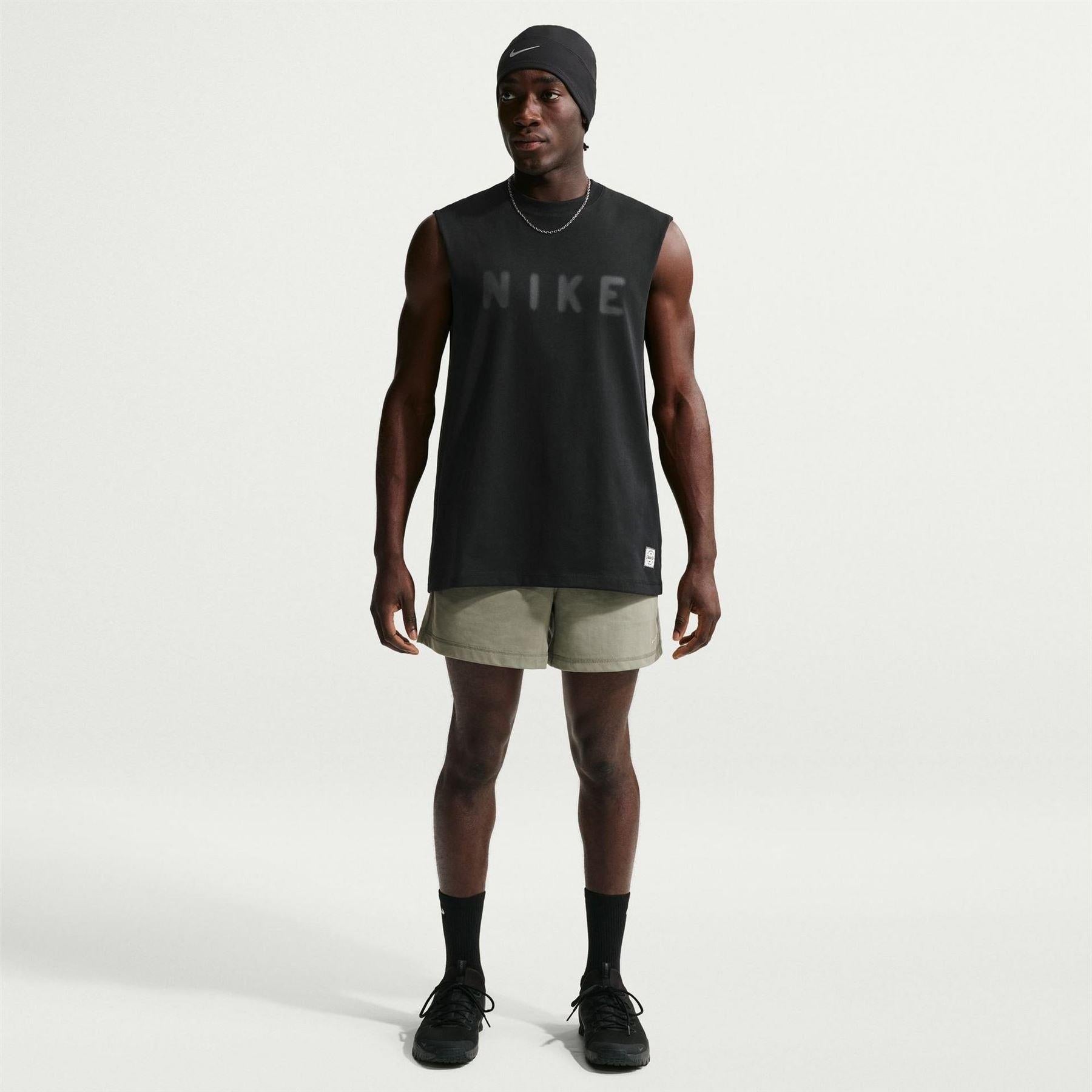 Light Green - Side - Nike Mens N.A.C Dri-FIT Gym Shorts