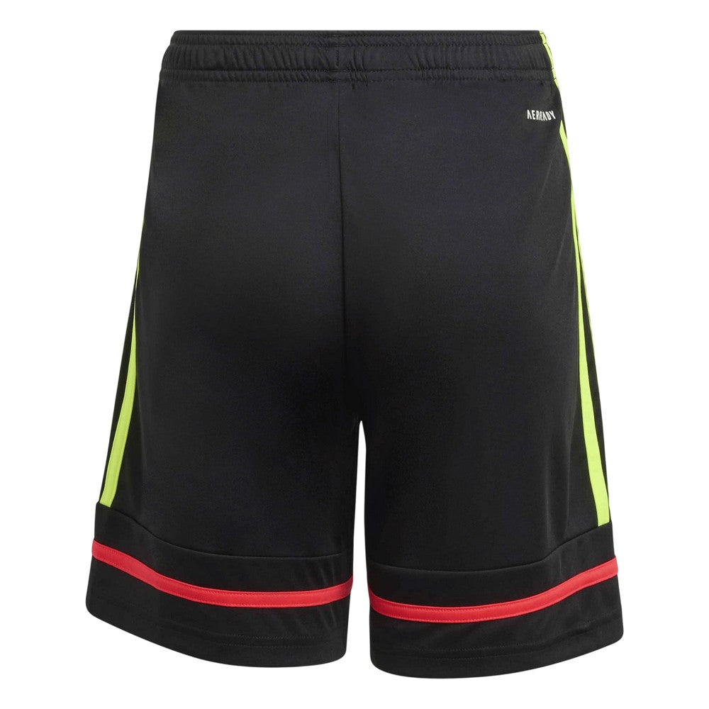 Black-Yellow - Back - Adidas Childrens-Kids F50 Shorts