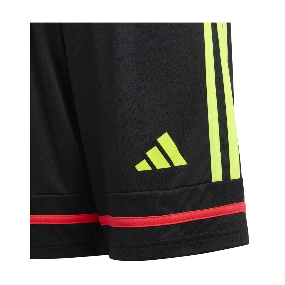 Black-Yellow - Side - Adidas Childrens-Kids F50 Shorts