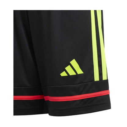 Black-Yellow - Side - Adidas Childrens-Kids F50 Shorts