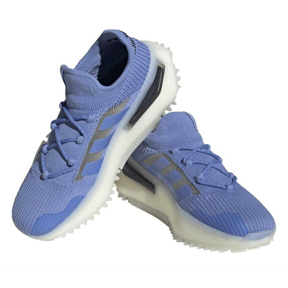 Blue - Pack Shot - Adidas Womens-Ladies Nmd S1 Knitted Trainers