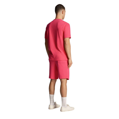 Pink - Back - Lyle & Scott Mens Casual Shorts