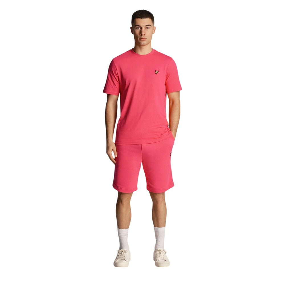 Pink - Side - Lyle & Scott Mens Casual Shorts