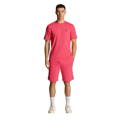 Pink - Side - Lyle & Scott Mens Casual Shorts