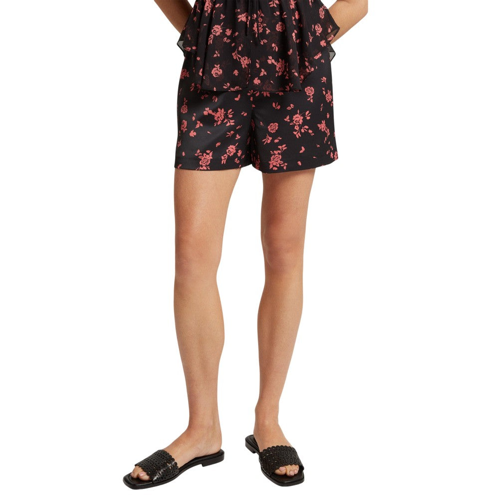 Black - Side - Ted Baker Womens-Ladies Satin Flowers Shorts