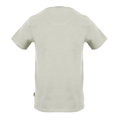 Grey - Back - Aquascutum Mens Logo Cotton T-Shirt