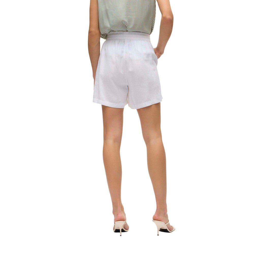 Snow White - Back - Vero Moda Womens-Ladies Linn Woven Relaxed Fit Shorts