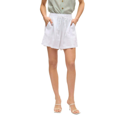 Snow White - Side - Vero Moda Womens-Ladies Linn Woven Relaxed Fit Shorts