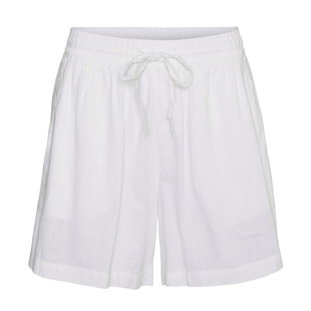 Snow White - Front - Vero Moda Womens-Ladies Linn Woven Relaxed Fit Shorts
