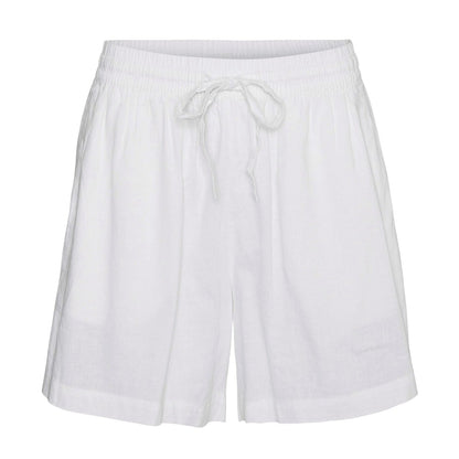 Snow White - Front - Vero Moda Womens-Ladies Linn Woven Relaxed Fit Shorts